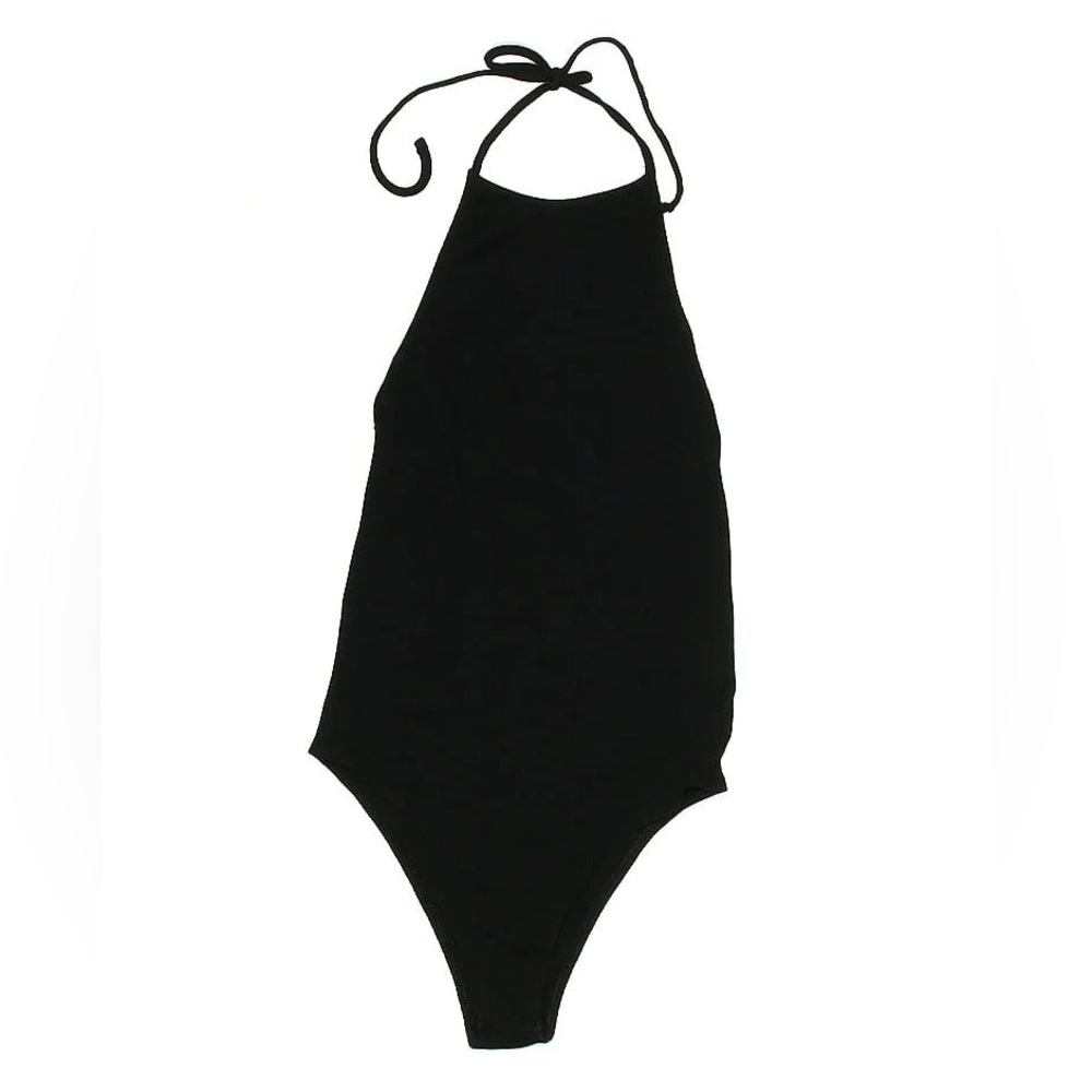 Parade Brand Black Neck Tie Bodysuit NWOT